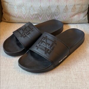 Flag Nor Fail Black Slide Sandals
